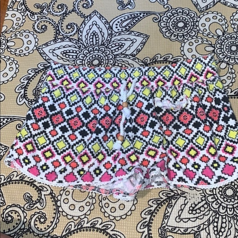 Beach cover‎ shorts cute pink and black